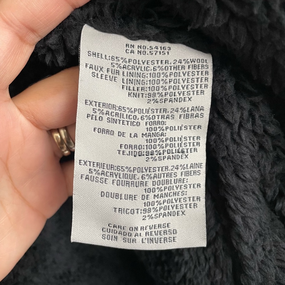 NWT!!! LEVI’S Men’s Lined Wool Coat. Navy. XXL - Picture 5 of 6